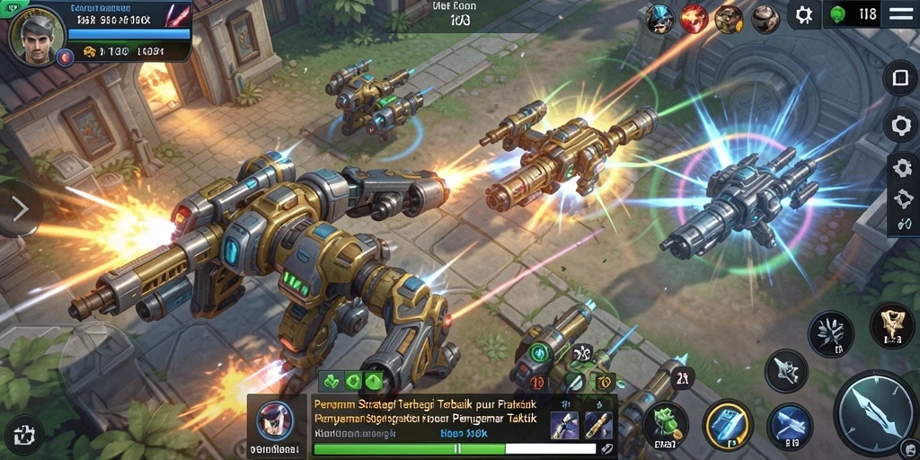 Tampilan gameplay strategis yang mendebarkan di 116X.