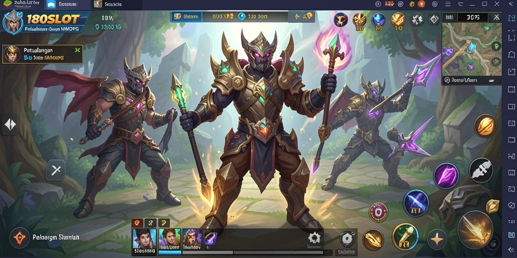 Gameplay MMORPG seru dengan petualangan mendebarkan.