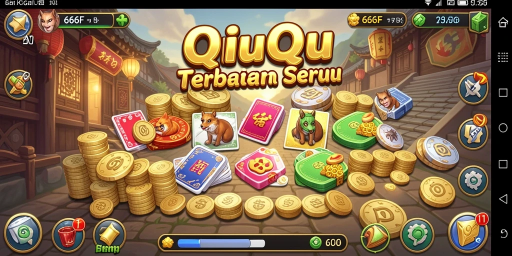 Screenshot utama gameplay QiuQiu yang seru dan menghibur.