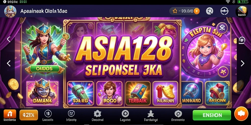Tampilan menarik dari gameplay Slot ASIA128 yang menghibur.
