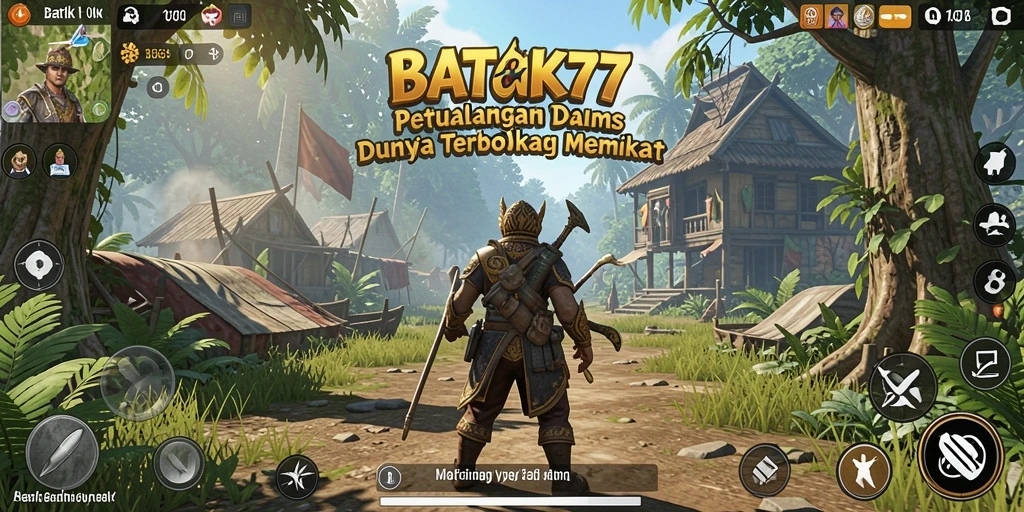Gameplay BATIK77 menampilkan eksplorasi dunia terbuka yang luas dan indah.