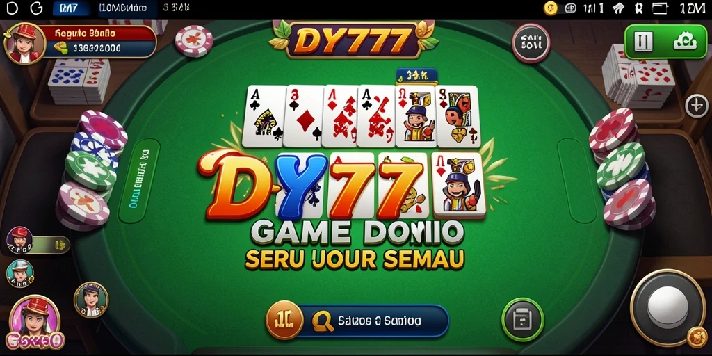 Gameplay seru Domino di DY777 dengan berbagai mode permainan.