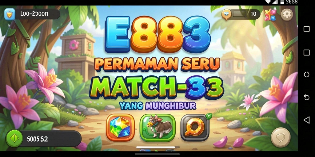 Tampilan menarik dari gameplay seru E88 dalam kategori Match-3.