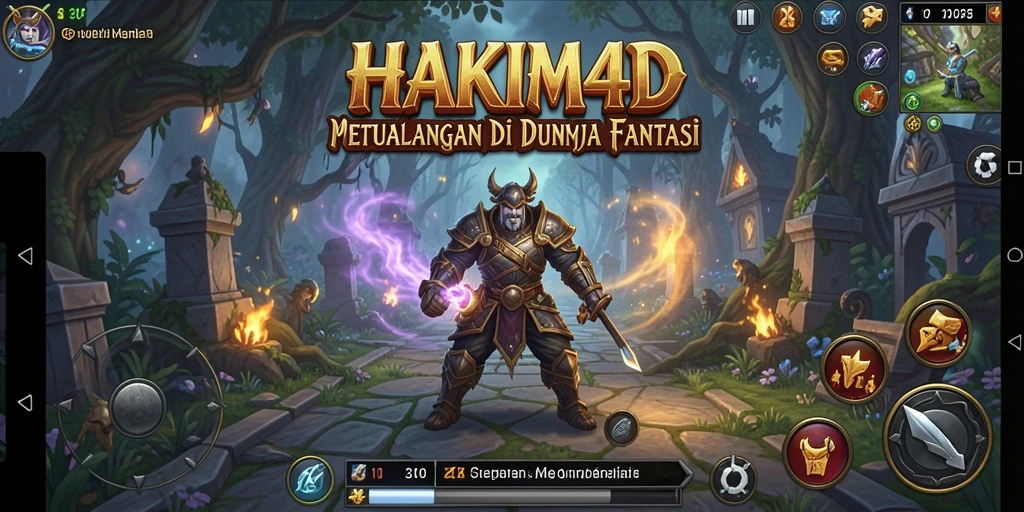 Tangkapan layar HAKIM4D menampilkan aksi seru dan grafik menawan.