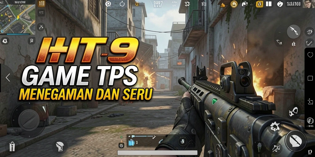 Tangkapan layar menunjukkan aksi seru dalam gameplay TPS HIT9.