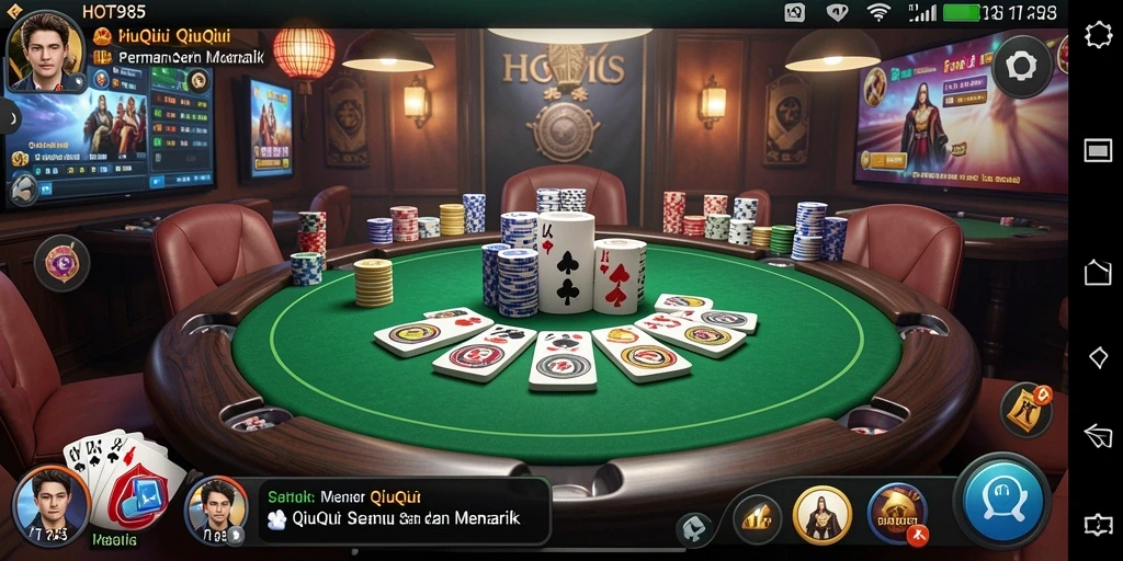 Tangkapan layar HOT985 menampilkan gameplay seru QiuQiu.