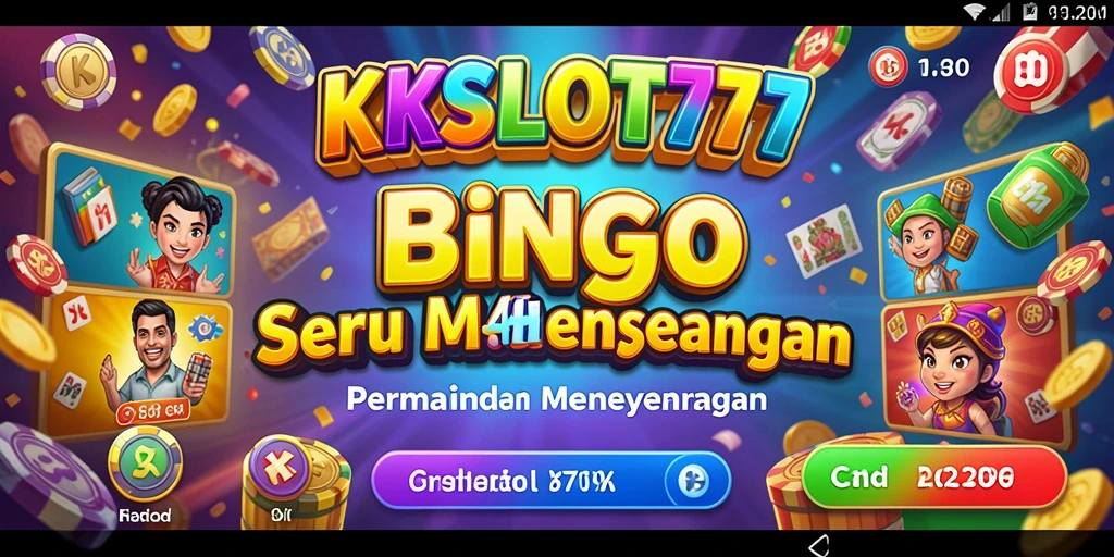 Tampilan gameplay penuh warna dan interaktif dari KKSLOT777.