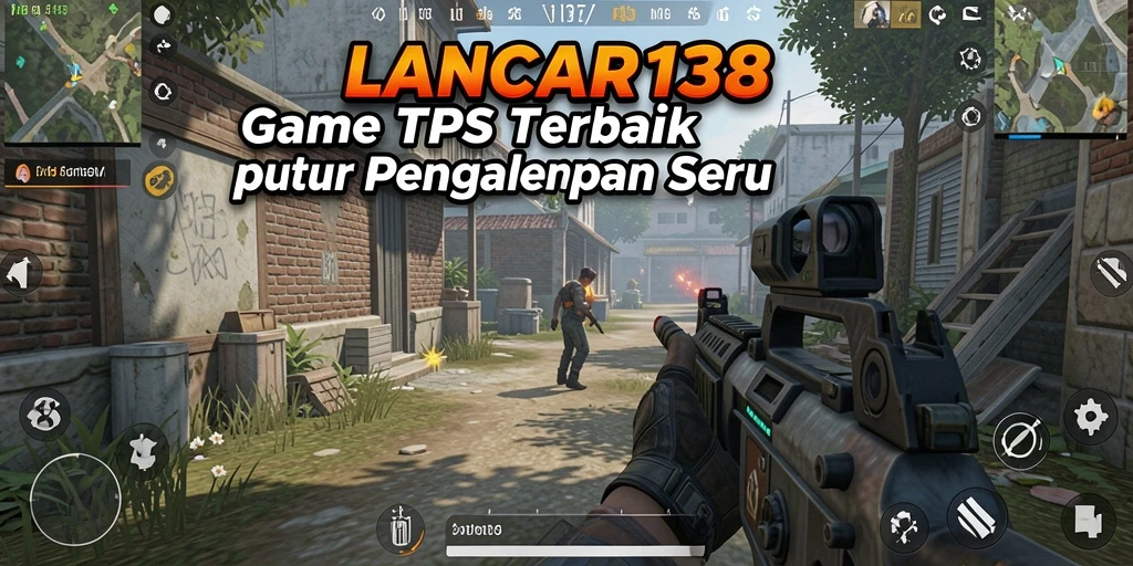 Tampilan gameplay seru dalam LANCAR138 yang menampilkan aksi TPS.
