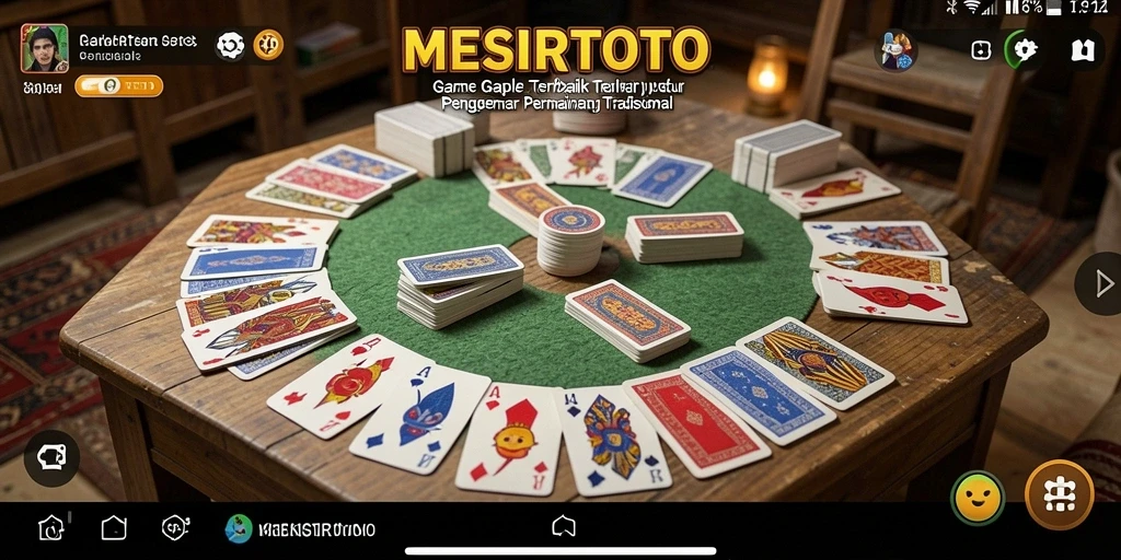 Tampilan gameplay MESIRTOTO yang menarik saat bermain Gaple.