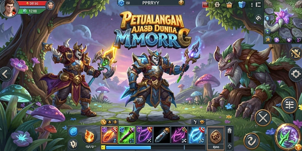 Tampilan gameplay PPRRYY dengan petualangan yang seru di dunia fantasi.