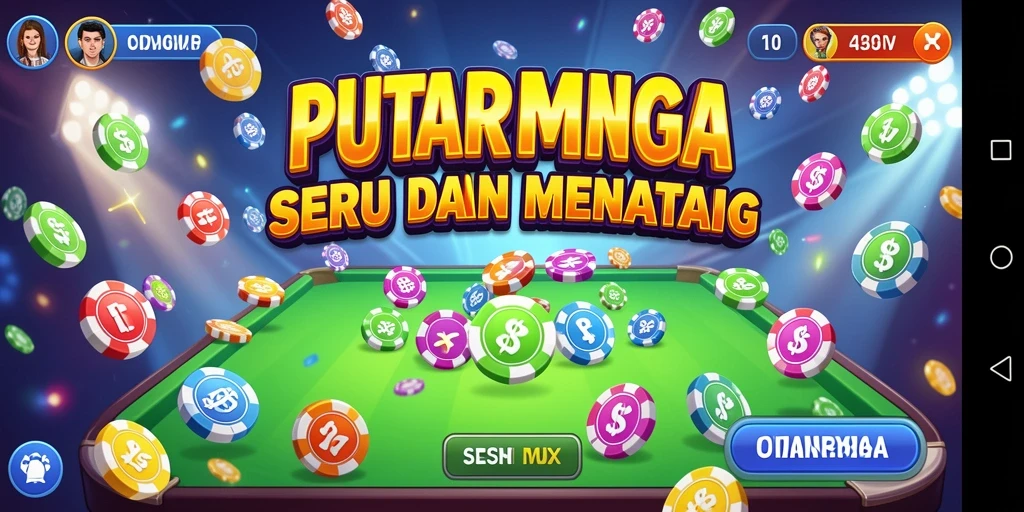 Tampilan gameplay PUTARMEGA dengan suasana Bingo yang seru.