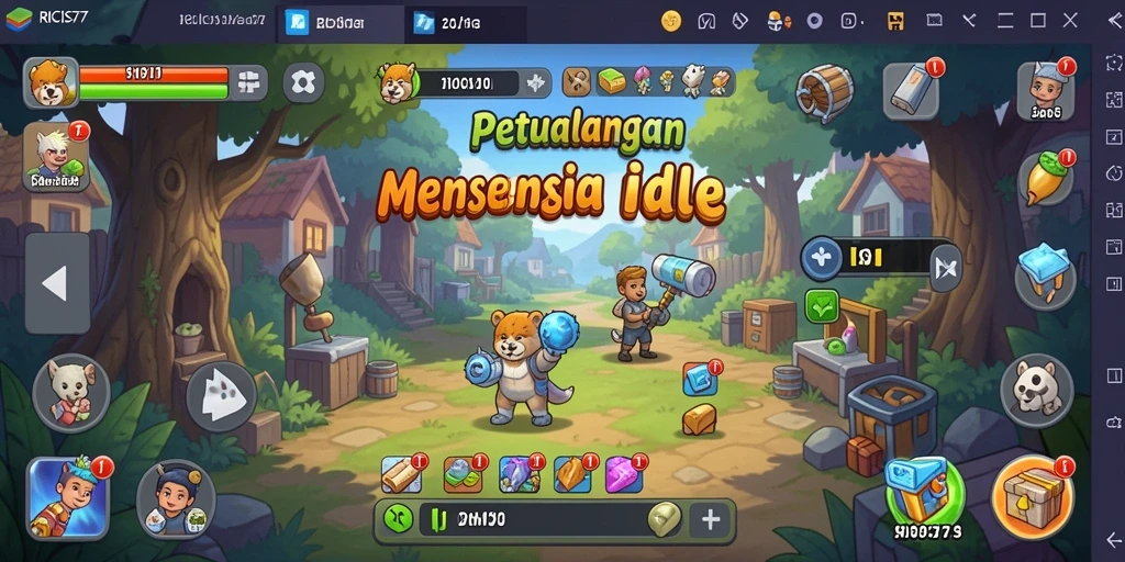 Tangkapan layar dari gameplay RICIS77 yang seru dan penuh aksi Idle.
