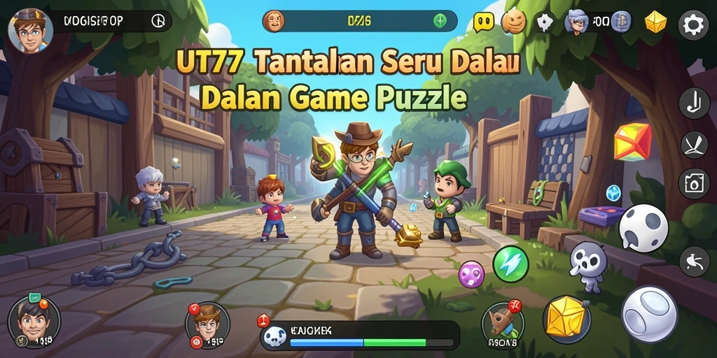 Screenshot gameplay UT77 menampilkan tantangan teka-teki yang menarik.