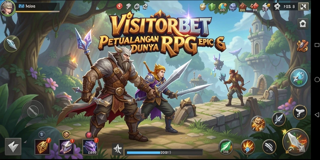 Screenshot gameplay <strong>VISITORBET</strong> menampilkan aksi pertempuran seru dan grafis yang menawan.