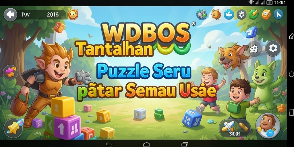 Tampilan gameplay seru dari WDBOS yang menantang logika.