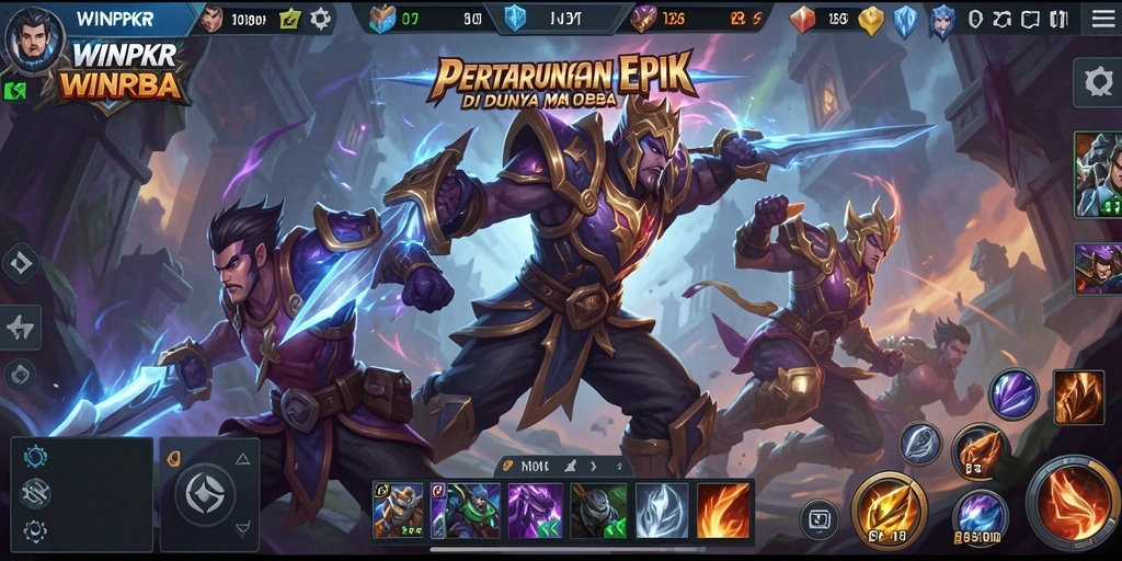 Tampilan gameplay <strong>WINPKR</strong> yang memukau dan menegangkan.